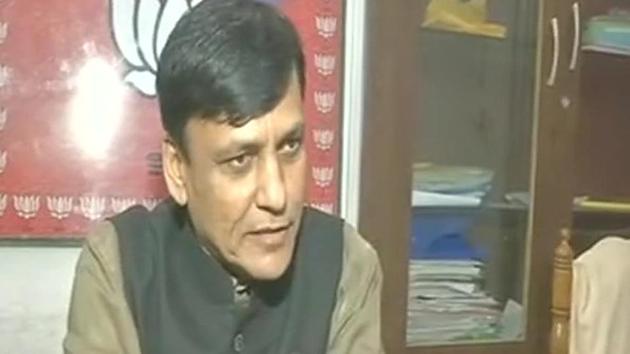Bihar BJP chief Nityanand Rai speaks to the media on Tuesday.(ANI Twitter) Bihar BJP chief Nityanand Rai speaks to the media on Tuesday.(ANI Twitter)