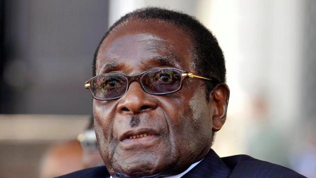 Zimbabwe's President Robert Mugabe attends the swearing-in ceremony of his then Mozambican counterpart Armando Guebuza for a second term in office in Maputo, Mozambique January 14, 2010 file photo.(REUTERS File)