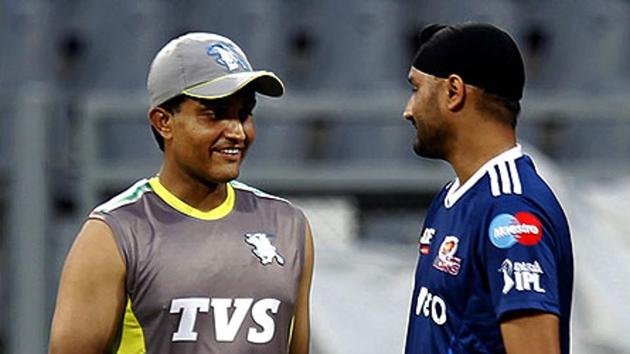 Sourav Ganguly and Harbhajan Singh played for a long time together for Indian cricket team.(HT Photo)