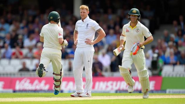Australia batsman Chris Rogers (left) and David Warner run as bowler Ben Stokes looks on during day one of the 5th Ashes Test match between England and Australia at The Oval on August 20, 2015 in London. The first Test of the 2017 Ashes starts in Brisbane on November 23. (Getty Images) Australia batsman Chris Rogers (left) and David Warner run as bowler Ben Stokes looks on during day one of the 5th Ashes Test match between England and Australia at The Oval on August 20, 2015 in London. The first Test of the 2017 Ashes starts in Brisbane on November 23. (Getty Images)