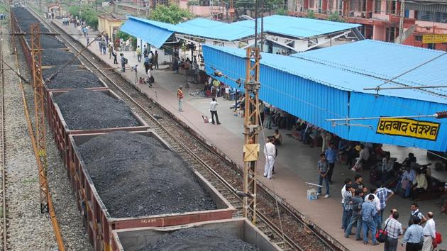 Ferrying of coal in uncovered vehicles and rail wagons is said to be one of the key reasons behind high pollution levels along the transportation route.(HT File Photo)