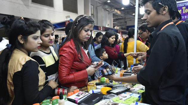 Visitors at the trade fair in Pragati Maidan. (Sanchit Khanna/HT FILE) Visitors at the trade fair in Pragati Maidan. (Sanchit Khanna/HT FILE)