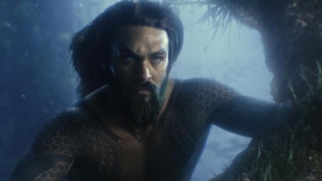 This image released by Warner Bros. Pictures shows Jason Momoa in a scene from Justice League.(AP)