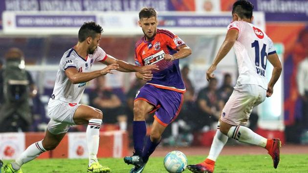 Delhi Dynamos beat home team FC Pune City in the Indian Super League on Wednesday.(PTI)