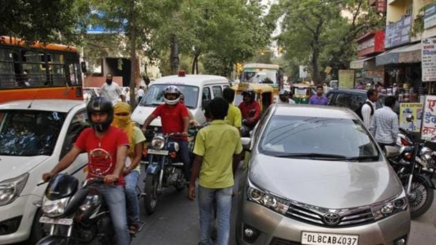 By the end of Wednesday, a total of 53 vehicles were seized for unauthorised parking across the city out of which 45 were buses. (Hindustan Times) By the end of Wednesday, a total of 53 vehicles were seized for unauthorised parking across the city out of which 45 were buses. (Hindustan Times)