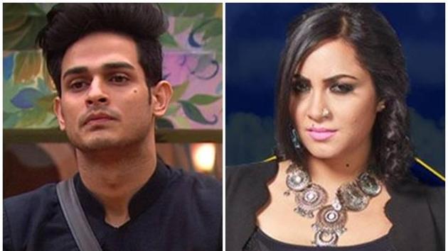 Arshi Khan and Priyank Sharma continue their battle on Bigg Boss 11. Arshi Khan and Priyank Sharma continue their battle on Bigg Boss 11.