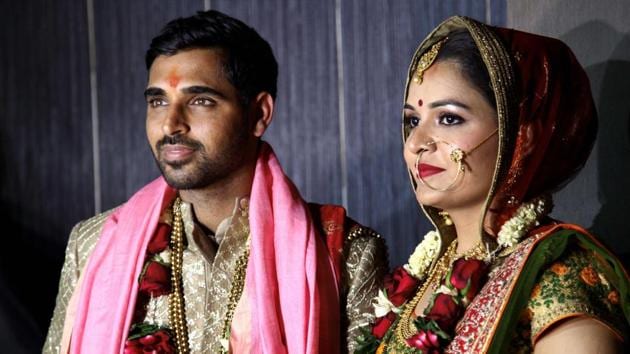 The wedding took place in Bhuvneshwar’s home town of Meerut. (PTI)
