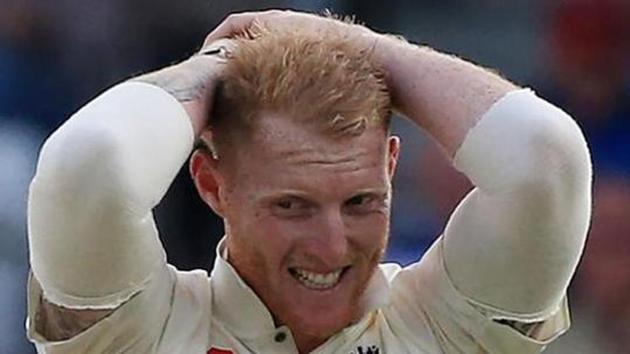 This file photo taken on August 26, 2017 shows England's Ben Stokes reacts on the second day of the second international Test match between England and the West Indies at Headingley cricket ground in Leeds. England dropped Ben Stokes for the Ashes pending a police probe into a Bristol brawl in September.(AFP)