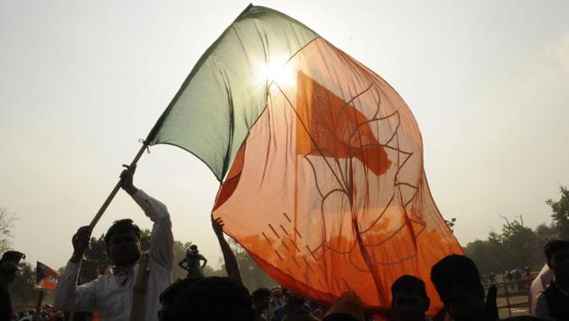 The Biswa Bangla logo that was designed by Mamata Banerjee was in the news recently after former TMC number two Mukul Roy joined the BJP and alleged that its copyright was owned by the CM’s nephew and Lok Sabha MP Abhishek Banerjee. (HT File Photo) The Biswa Bangla logo that was designed by Mamata Banerjee was in the news recently after former TMC number two Mukul Roy joined the BJP and alleged that its copyright was owned by the CM’s nephew and Lok Sabha MP Abhishek Banerjee. (HT File Photo)