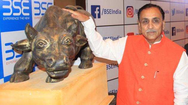 Chief minister Vijay Rupani has had charges brought against his own Hindu Undivided Family (among others), by SEBI. The damage, in terms of public perception, will take time to be undone. And the elections are to happen before that relief comes.(Bhushan Koyande/HT) Chief minister Vijay Rupani has had charges brought against his own Hindu Undivided Family (among others), by SEBI. The damage, in terms of public perception, will take time to be undone. And the elections are to happen before that relief comes.(Bhushan Koyande/HT)
