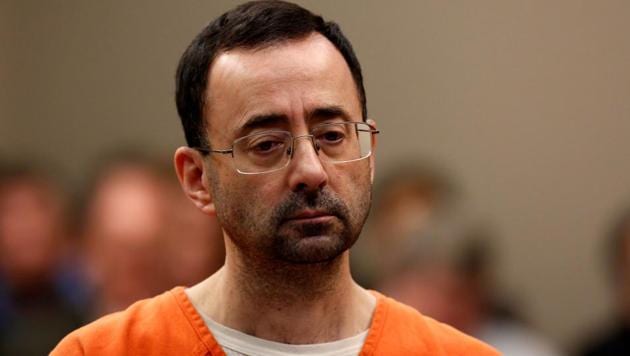 Former USA Gymnastics doctor Larry Nassar appears at Ingham County Circuit Court in Lansing.(AFP)