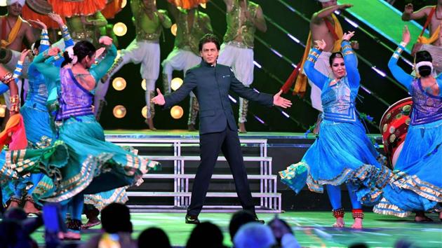 Actor Shah Rukh Khan performs during the inaugural ceremony of 48th edition of the International Film Festival of India in Panaji on Monday. (PTI) Actor Shah Rukh Khan performs during the inaugural ceremony of 48th edition of the International Film Festival of India in Panaji on Monday. (PTI)