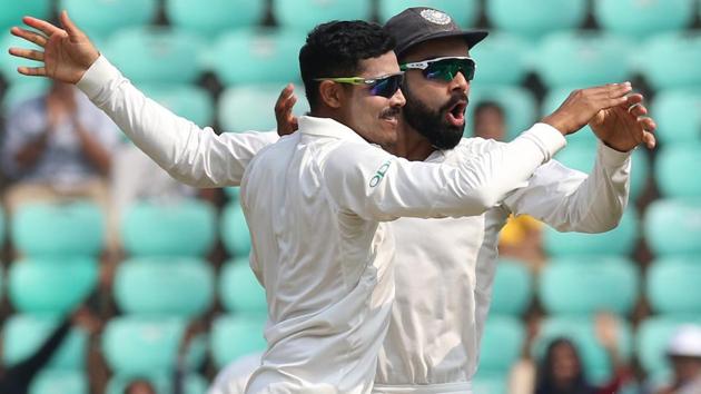 Ravindra Jadeja was able to dismiss in-form batsman Niroshan Dickwella for just 24. (BCCI) 