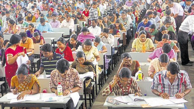 The paradox is that our universities and colleges are full of vacancies yet to be filled. And the aspirants are waiting to be employed. A large amount of talent is untapped and wasted(Diwakar Prasad/HT Photo) The paradox is that our universities and colleges are full of vacancies yet to be filled. And the aspirants are waiting to be employed. A large amount of talent is untapped and wasted(Diwakar Prasad/HT Photo)