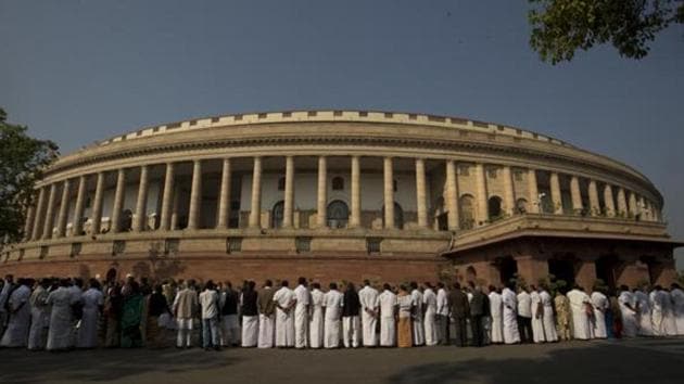 The Prime Minister Narendra Modi-led NDA government was being targeted by the Opposition for delaying the Winter Session of Parliament.(AP Photo)