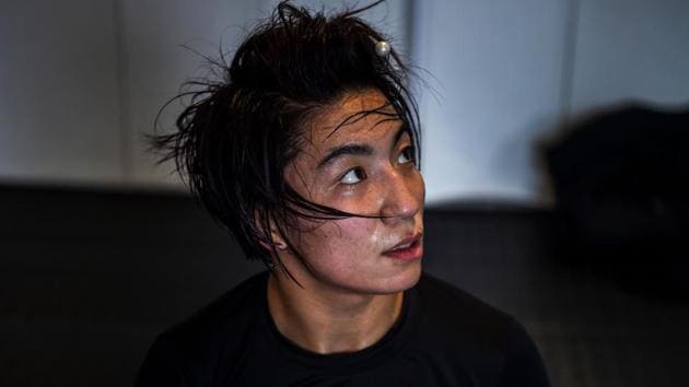 Accurate estimates of Chinese MMA adherents remain elusive, but gyms and provincial-level competitions are proliferating, and with a pool of state-nurtured athletes like Miao, China is the sport’s next frontier. (Chandan Khanna / AFP) Accurate estimates of Chinese MMA adherents remain elusive, but gyms and provincial-level competitions are proliferating, and with a pool of state-nurtured athletes like Miao, China is the sport’s next frontier. (Chandan Khanna / AFP)