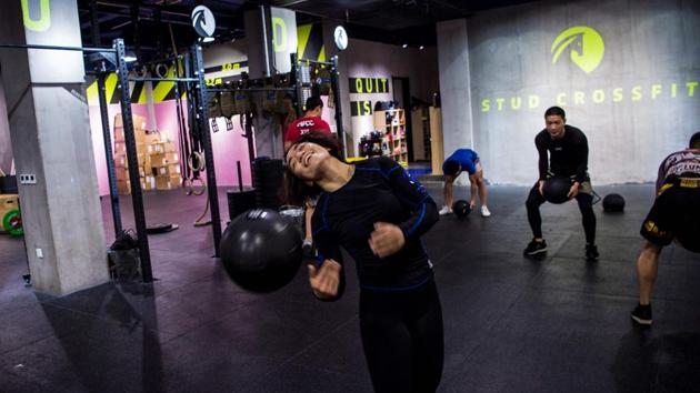 Miao Jie during a practice session at her trainning center in Shanghai. Singapore-based ONE has dozens of Chinese MMA fighters under contract, recruited from gyms across the country, and plans four events in China next year. (Chandan Khanna / AFP) Miao Jie during a practice session at her trainning center in Shanghai. Singapore-based ONE has dozens of Chinese MMA fighters under contract, recruited from gyms across the country, and plans four events in China next year. (Chandan Khanna / AFP)