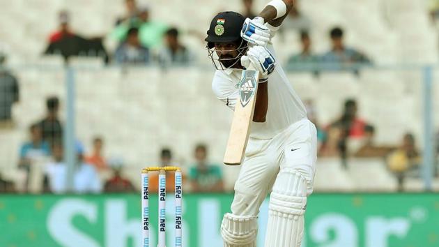 KL Rahul was the only casualty for India as he was dismissed by Lahiru Gamage. (BCCI) KL Rahul was the only casualty for India as he was dismissed by Lahiru Gamage. (BCCI)