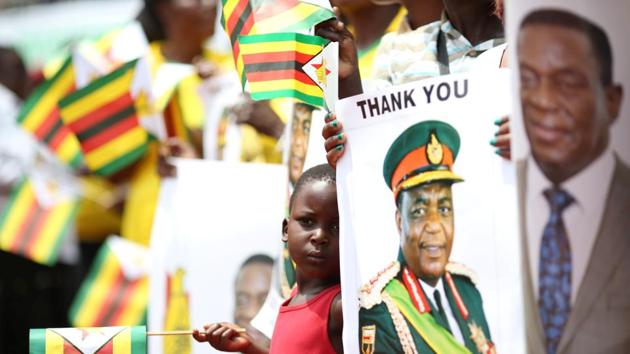 A child is seen ahead of the swearing in ceremony of Zimbabwe's new president Emmerson Mnangagwa in Harare, Zimbabwe on November 24. (REUTERS) A child is seen ahead of the swearing in ceremony of Zimbabwe's new president Emmerson Mnangagwa in Harare, Zimbabwe on November 24. (REUTERS)