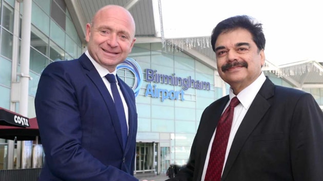 William Pearson (left), aviation director, Birmingham Airport and Pankaj Srivastava, director (Commercial) and board member of Air India. ((Photo credit: Birmingham Airport)) William Pearson (left), aviation director, Birmingham Airport and Pankaj Srivastava, director (Commercial) and board member of Air India. ((Photo credit: Birmingham Airport))