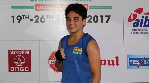 Indian boxer Jyoti will face Russia’s Ekatirina Molchanova in the final of Women’s World Youth Boxing Championships.(AIBA)