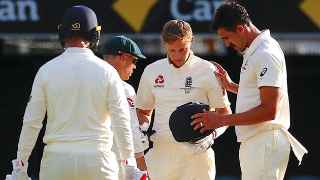 Australia’s fast bowlers were fired up in the second innings Mitchell Starc even struck England captain Joe Root on the helmet, much to the concern of many. (REUTERS)