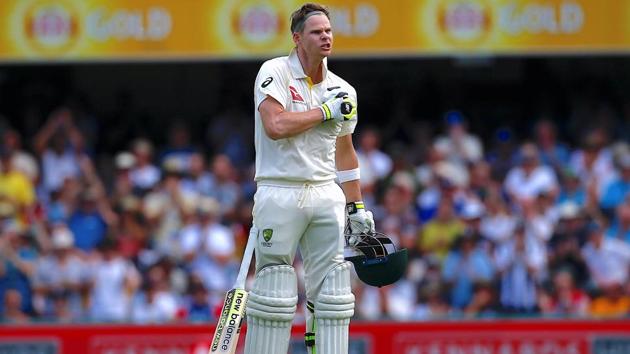 But Australia skipper Steve Smith dug in and scored a hard-fought century that gave them a 26-run lead over England. (REUTERS)