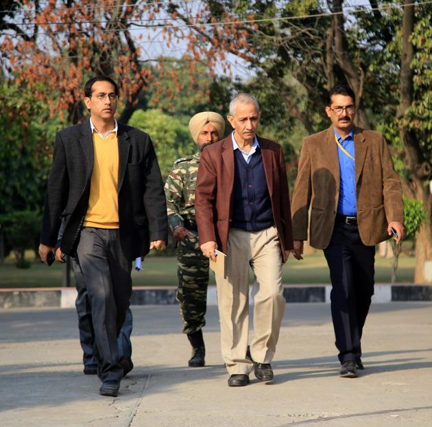 The Centre's special representative for Kashmir, Dineshwar Sharma, during his visit, in Jammu, on Saturday.(HT Photo) The Centre's special representative for Kashmir, Dineshwar Sharma, during his visit, in Jammu, on Saturday.(HT Photo)