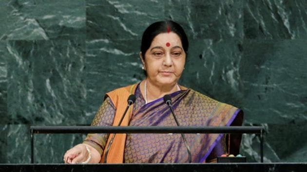 External affairs minister Sushma Swaraj. (Reuters file) External affairs minister Sushma Swaraj. (Reuters file)