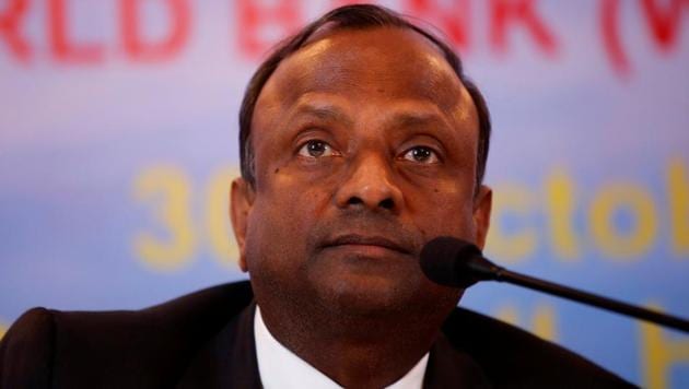 The State Bank of India (SBI) chairman Rajnish Kumar at a news conference in Mumbai, in October 2017. (Reuters Photo) The State Bank of India (SBI) chairman Rajnish Kumar at a news conference in Mumbai, in October 2017. (Reuters Photo)