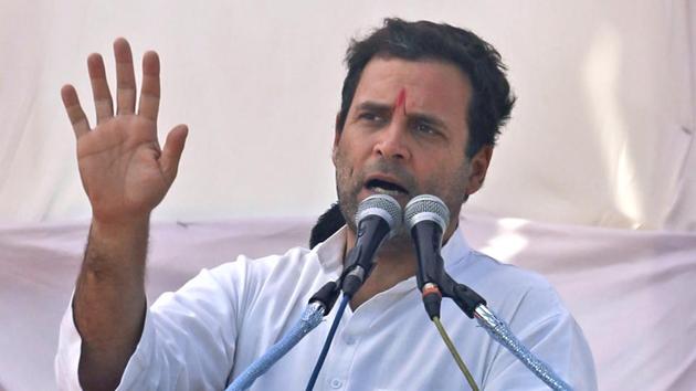 Congress party Vice President Rahul Gandhi addresses an election rally near Bayad in Gujarat's Aravalli district, India, Nov. 25, 2017. (AP) Congress party Vice President Rahul Gandhi addresses an election rally near Bayad in Gujarat's Aravalli district, India, Nov. 25, 2017. (AP)