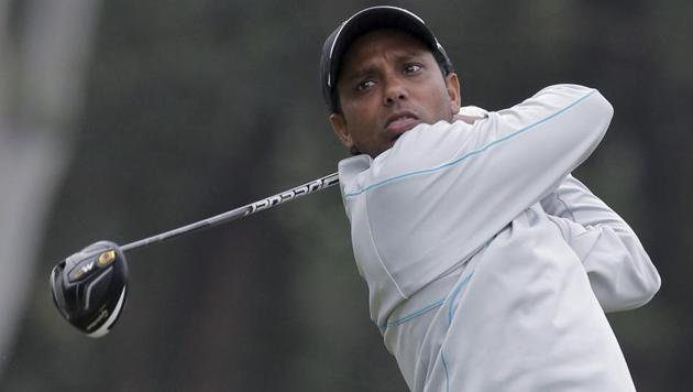 Indian golfer SSP Chawrasia tees off on the 14th hole during Day 3 at the Hong Kong Open on Saturday. (AP) Indian golfer SSP Chawrasia tees off on the 14th hole during Day 3 at the Hong Kong Open on Saturday. (AP)