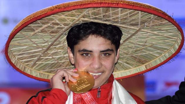 Jyoti won the gold in the 51 kg category. (PTI) Jyoti won the gold in the 51 kg category. (PTI)