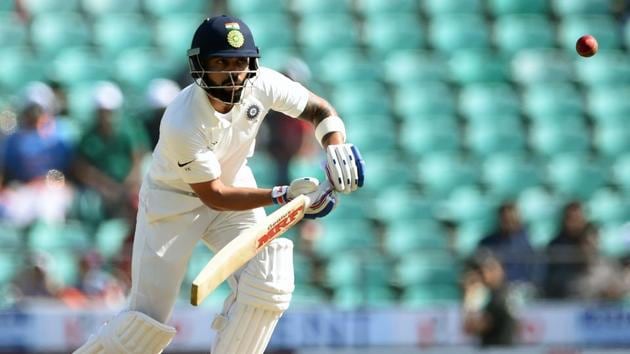 Virat Kohli in action on Day 3 of the second Test match between India and Sri Lanka at the Vidarbha Cricket Association Stadium in Nagpur.(AFP)