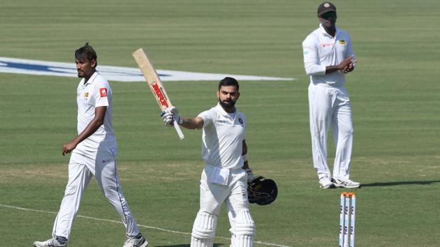Virat Kohli slammed his 19th Test century as India’s lead neared 300. (BCCI) Virat Kohli slammed his 19th Test century as India’s lead neared 300. (BCCI)
