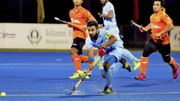 Manpreet Singh, Indian hockey team captain, is confident of good show at the Hockey World League Final. (PTI) Manpreet Singh, Indian hockey team captain, is confident of good show at the Hockey World League Final. (PTI)