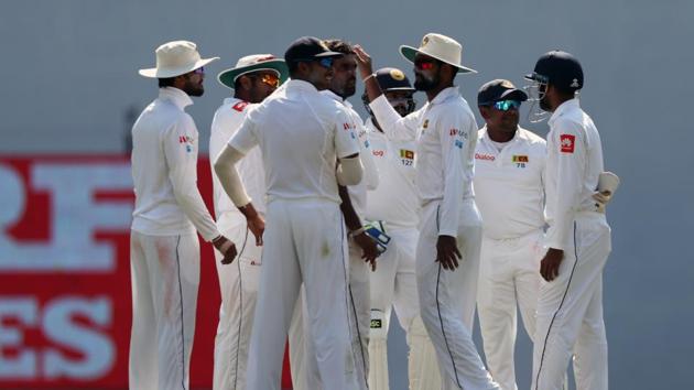 Dilruwan Perera got Ajinkya Rahane cheaply as Sri Lanka looked to stage a fightback. (BCCI) Dilruwan Perera got Ajinkya Rahane cheaply as Sri Lanka looked to stage a fightback. (BCCI)