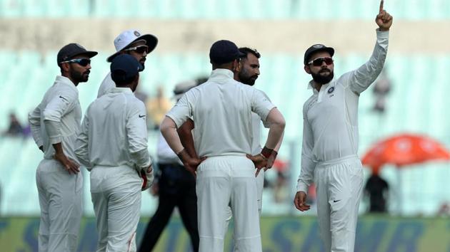 Live streaming and live cricket score of India vs Sri Lanka, 2nd Test, Nagpur, Day 4 was available online. India thrashed Sri Lanka by an innings and 239 runs on the fourth day of the second Test on Monday to take a 1-0 lead in the three-match series. (BCCI)