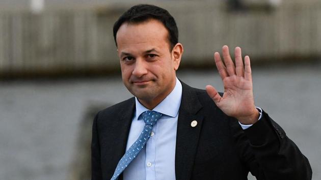 Ireland's Prime minister Leo Varadkar gestures after leaving the luncheon during the European Social Summit in Gothenburg, Sweden, on November 17, 2017. (AFP) Ireland's Prime minister Leo Varadkar gestures after leaving the luncheon during the European Social Summit in Gothenburg, Sweden, on November 17, 2017. (AFP)