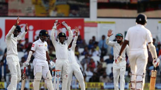 Ravichandran Ashwin gave some tough moments to Lahiru Thirimanne and Dimuth Karunaratne. (BCCI) Ravichandran Ashwin gave some tough moments to Lahiru Thirimanne and Dimuth Karunaratne. (BCCI)