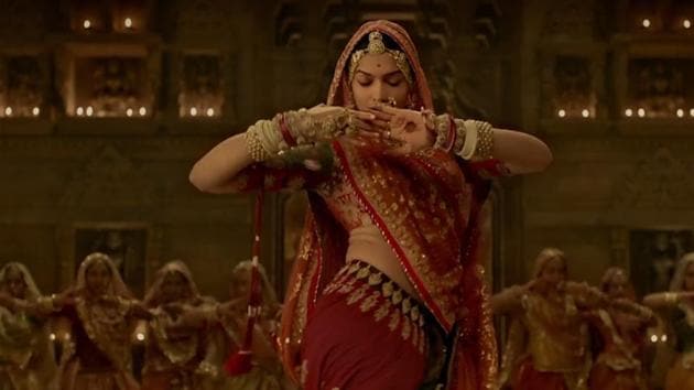 Deepika Padukone in a scene from the song Ghoomar, featuring in Padmavati. Deepika Padukone in a scene from the song Ghoomar, featuring in Padmavati.