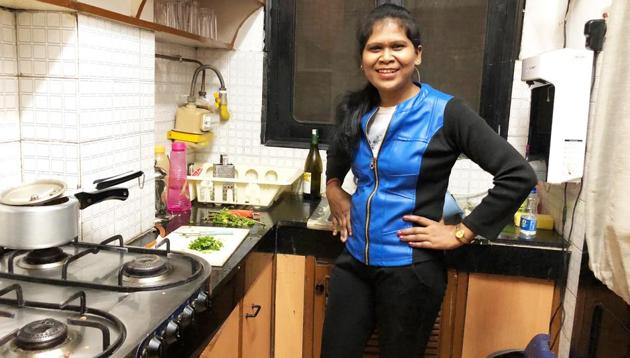 Sangeeta, the third of four sisters, left Turbul, her village near Ranchi in Jharkhand, and came to Delhi where she built a career as a cook in affluent households. (Mayank Austen Soofi / HT Photo) Sangeeta, the third of four sisters, left Turbul, her village near Ranchi in Jharkhand, and came to Delhi where she built a career as a cook in affluent households. (Mayank Austen Soofi / HT Photo)