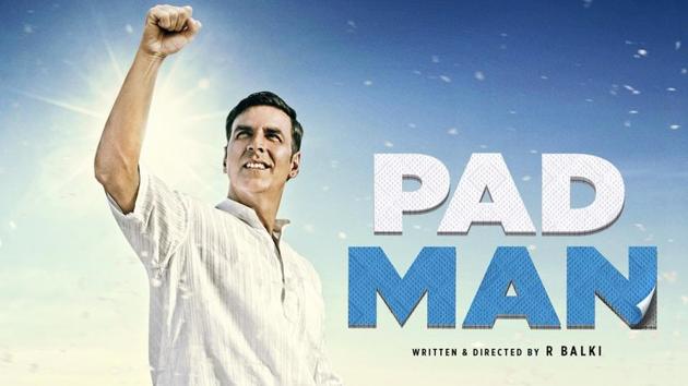 Akshay Kumar on the poster for Padman. Akshay Kumar on the poster for Padman.