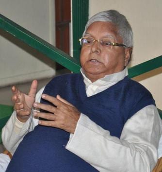 RJD chief Lalu Prasad addressing reporters in Patna on Monday. (Santosh/HT photo) RJD chief Lalu Prasad addressing reporters in Patna on Monday. (Santosh/HT photo)