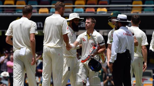 Australia thrashed England by 10 wickets in the opening Ashes Test in Brisbane, thanks to aggressive fifties from David Warner and Cameron Bancroft. (AFP)