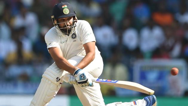 Rohit Sharma hit an unbeaten ton during India vs Sri Lanka second Test in Nagpur. (AFP) Rohit Sharma hit an unbeaten ton during India vs Sri Lanka second Test in Nagpur. (AFP)