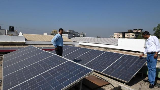 The solar panel at the college. (Bachchan Kumar) The solar panel at the college. (Bachchan Kumar)