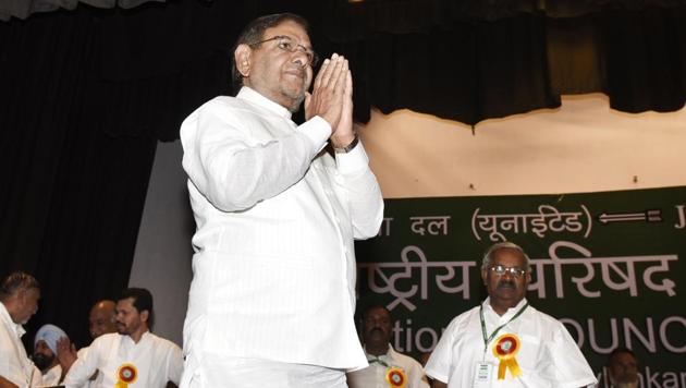 Disgruntled Janata Dal ( United ) leader Sharad Yadav at an event in New Delhi. (Arvind Yadav/HT FILE PHOTO) Disgruntled Janata Dal ( United ) leader Sharad Yadav at an event in New Delhi. (Arvind Yadav/HT FILE PHOTO)