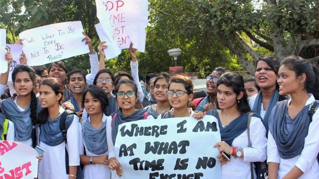 The gang rape of a civil service aspirant in Bhopal on October 31 sparked off protests. (PTI) The gang rape of a civil service aspirant in Bhopal on October 31 sparked off protests. (PTI)