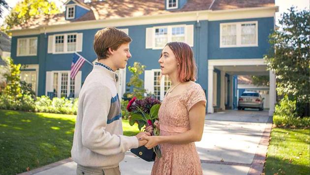 Saoirse Ronan with Timothée Chalamet in a still from the film. Saoirse Ronan with Timothée Chalamet in a still from the film.